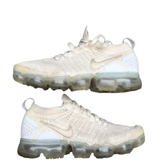 Rare 2017 Nike Air VaporMax 2 Light Cream Size 8W - Picture 7 of 16
